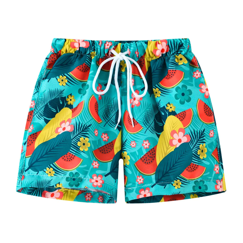 Boys Swim Trunks UPF 50+ Quick-Dry Beach Shorts Kids 3–13Y