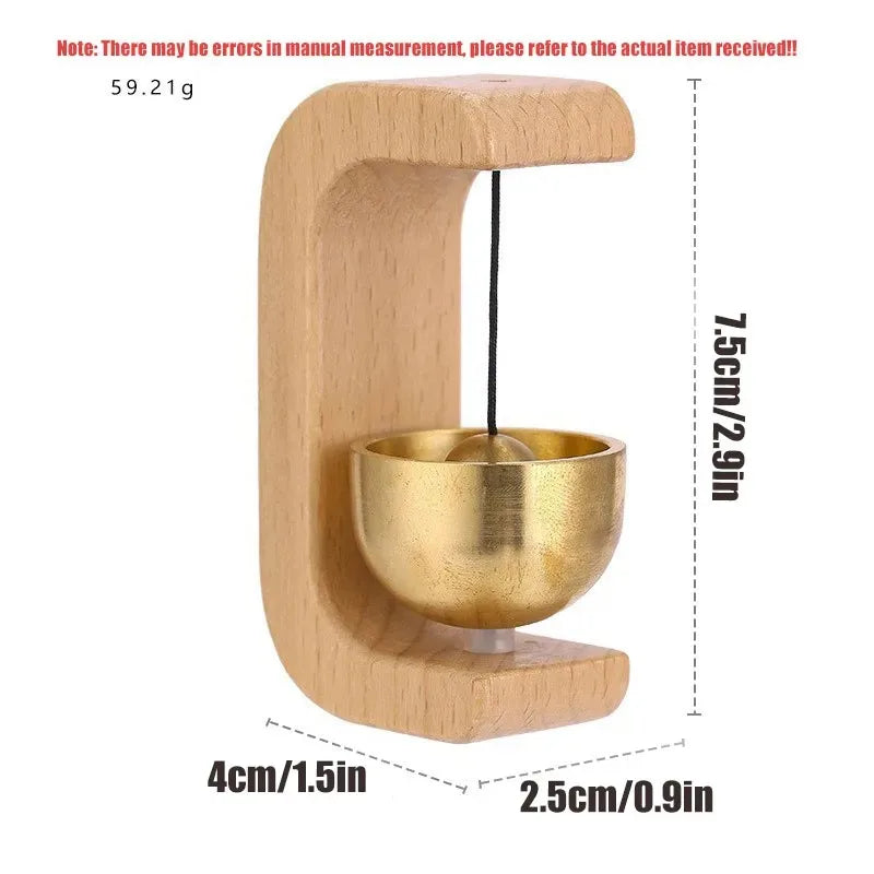 Japanese Wooden Wind Chime Doorbell | Hanging Décor Bell Decorative Wind Chime Peaceful Pleasures Health and Wellness