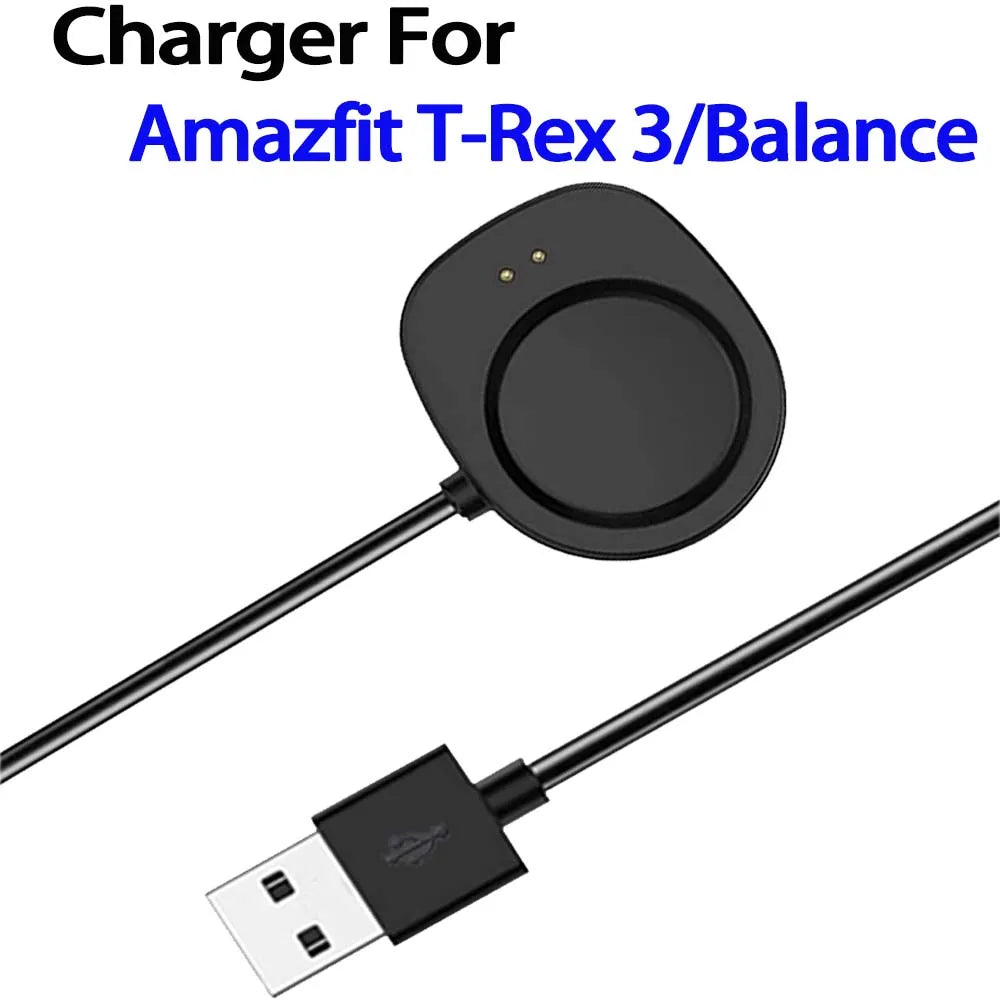 Amazfit T-Rex 3 & Balance Replacement USB Charger Cable Peaceful Pleasures Health and Wellness