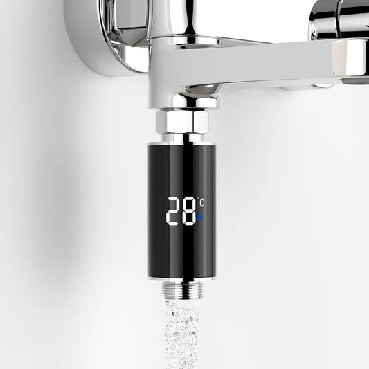 Digital Shower Thermometer LED Display 0–99°C | 3-Color Alert Shower Thermometer Oasis Select