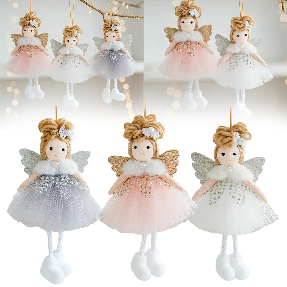 Christmas Angel Doll Pendant | Plush Hanging Tree Ornament