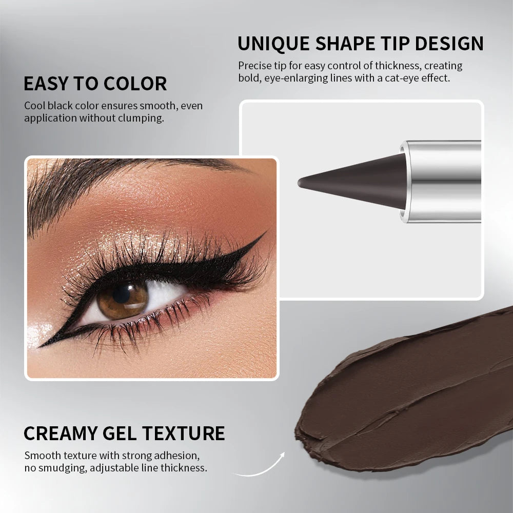 Matte Eyeliner Pen White Black Brown Easy Wear Solid Eye Liner Pencil LongLasting Tattoo Liner Eyeshadow Gel Eye Cosmetics Peaceful Pleasures Health and Wellness