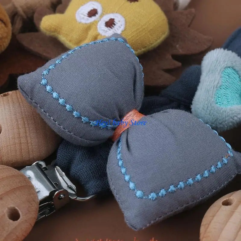 Baby Pacifier Chain Clip | Plush Animal Holder & Teether