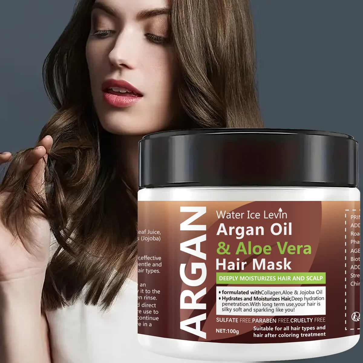 Argan Oil & Aloe Vera Keratin Hair Mask – Smooth & Moisturize