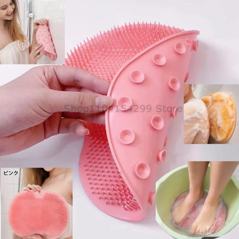 Silicone Foot Scrubber Massage Pad – Non-Slip Bath Mat