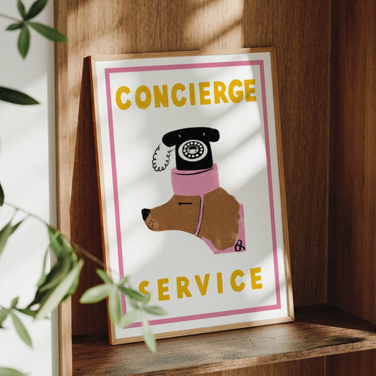 Modern,Retro Concierge Service Wall Art Print Canvas Painting Poster Picture For Living Room,Bedroom Home Decor Peaceful Pleasures Health and Wellness