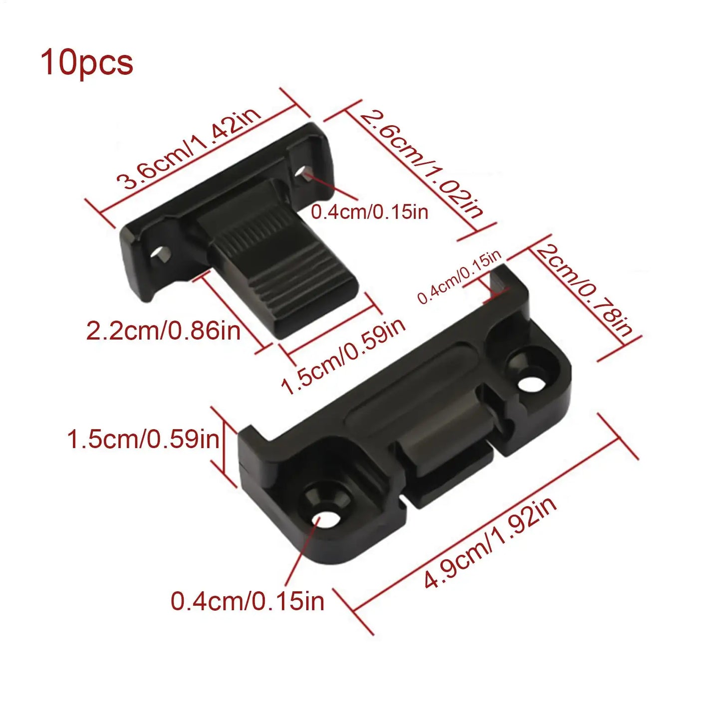 10-Pack Roman Column Connectors | Adjustable Furniture Panel Clips