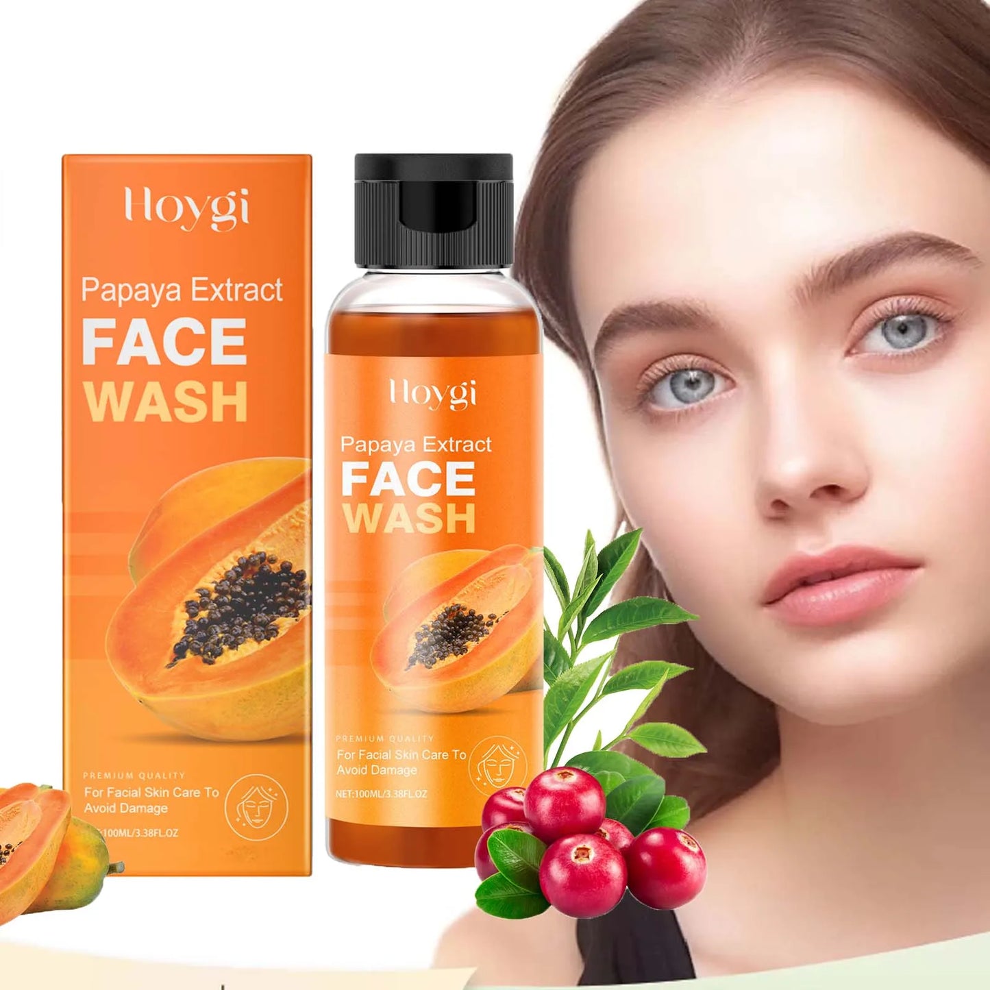 Papaya Face Wash – Oil Control, Brightening & Pore Cleanser