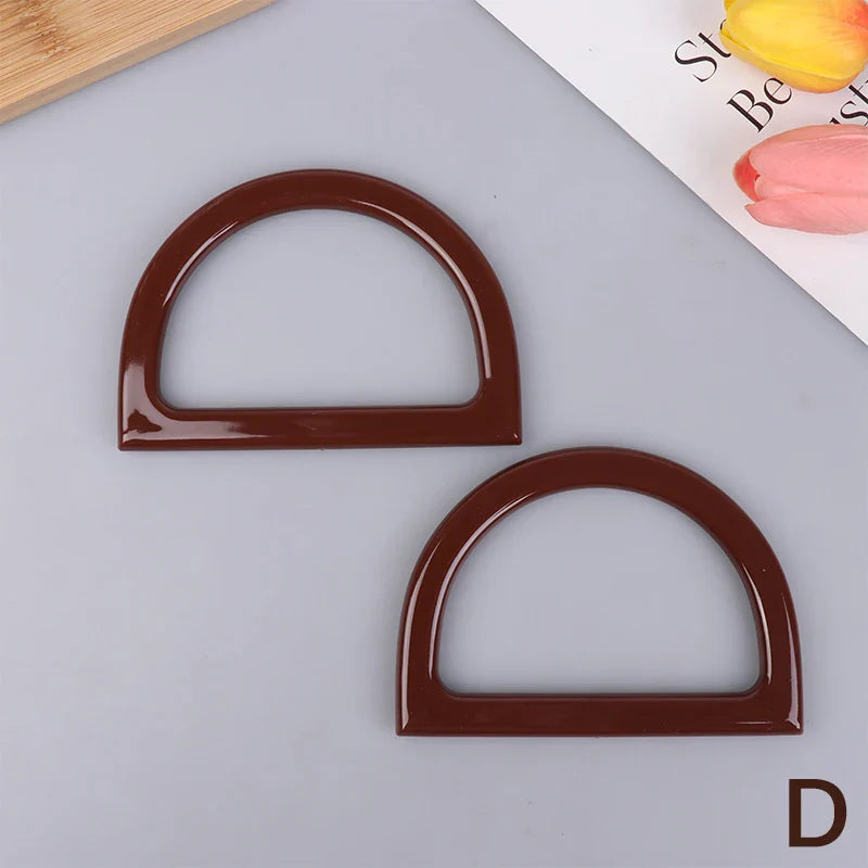 2Pcs D-Shape Bag Handles – DIY Purse & Crochet Bag Handles