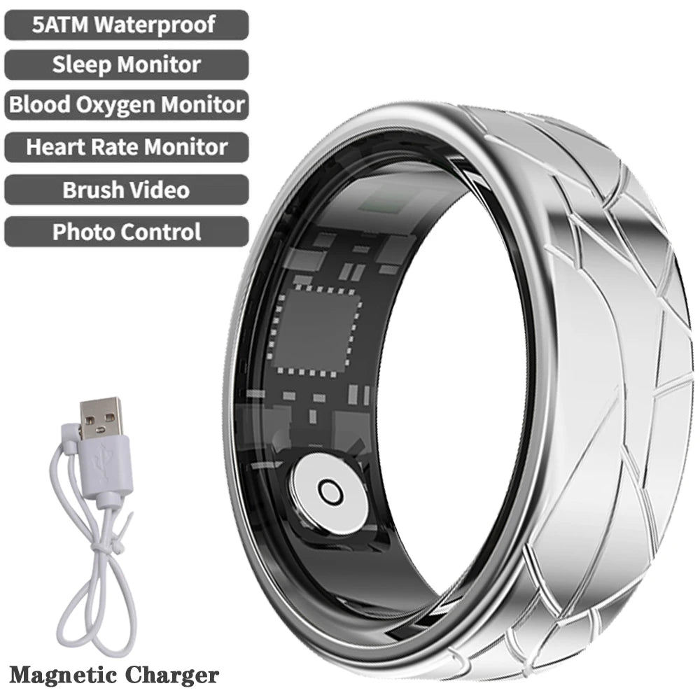 Smart Ring – Heart Rate, Sleep & Fitness Tracker | IP68 Waterproof