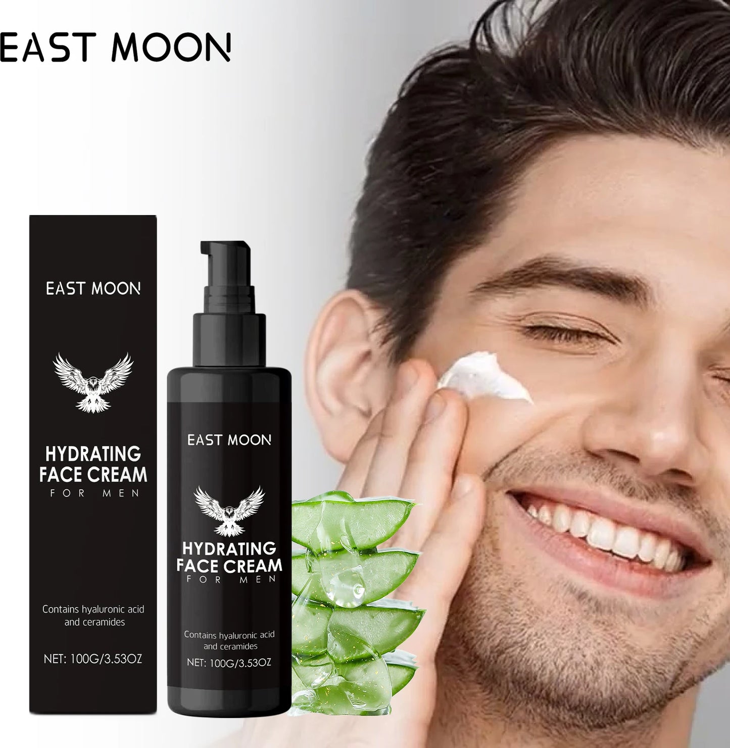 East Moon Hyaluronic Acid Face Cream | Men's Moisturizer 100g