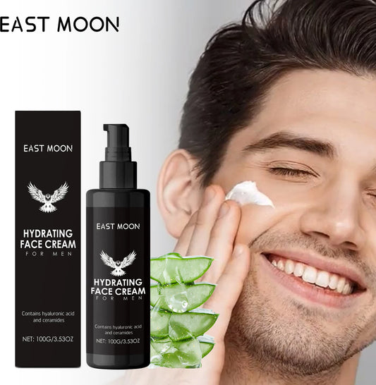 East Moon Hyaluronic Acid Face Cream | Men's Moisturizer 100g Men's Face Moisturizer Peaceful Pleasures Health and Wellness