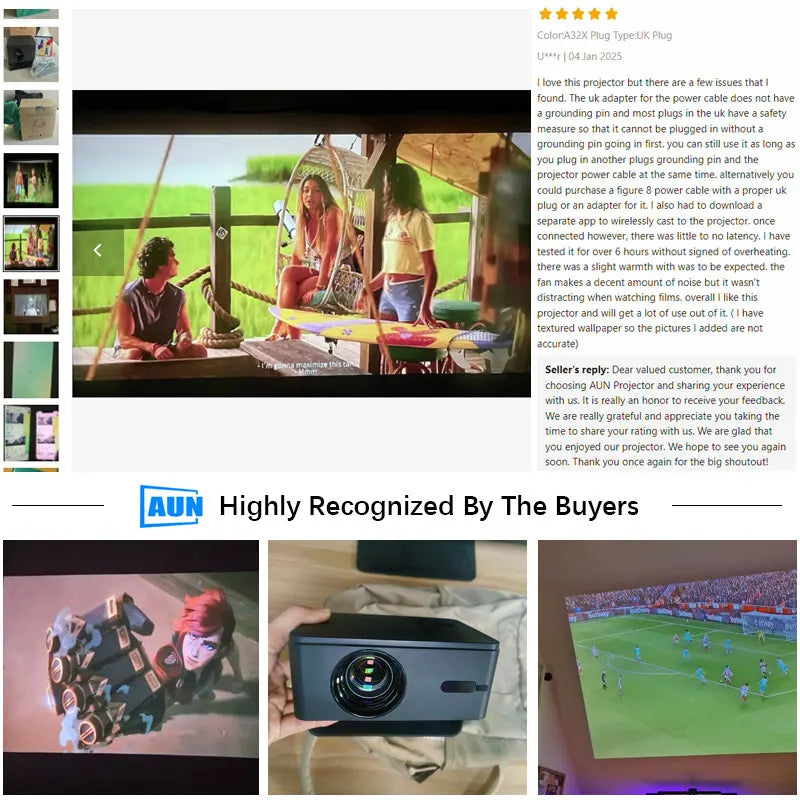 AUN A32 Pro Mini Projector Android 13 | 4K WiFi 1080P Home Theater Peaceful Pleasures Health and Wellness