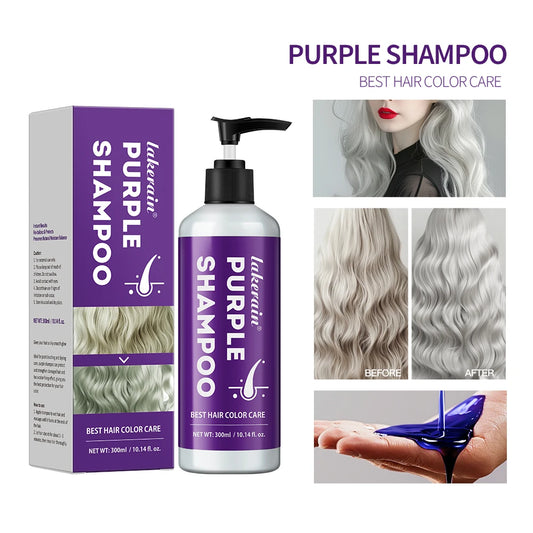Purple Toning Shampoo 300ml | Neutralize Brass & Yellow Tones Purple Toning Shampoo Peaceful Pleasures Health and Wellness