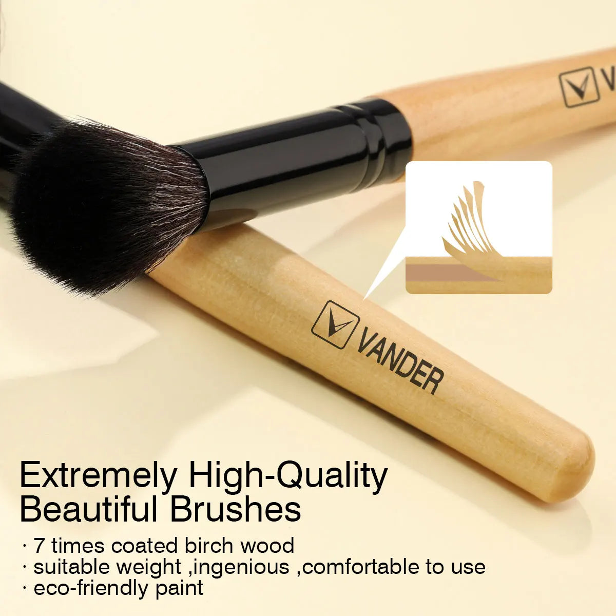 18-Piece Professional Makeup Brush Set – Kabuki & Blending Kit