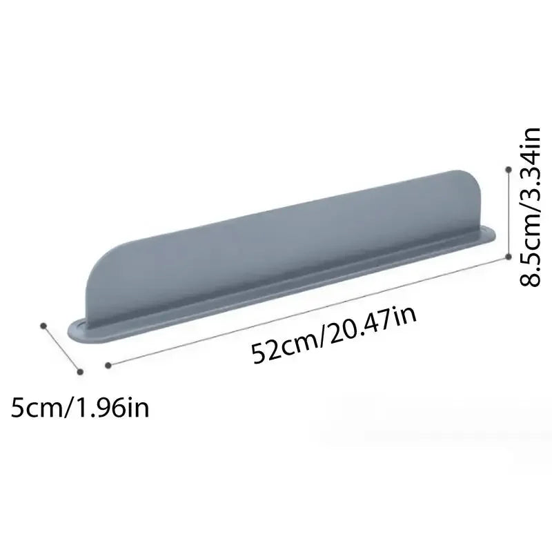 Reusable Silicone Barrier Countertop Sink Splash Guard Splashproof Bathroom Home Dish Washing Suction Cup Board Water Baffle Peaceful Pleasures Health and Wellness