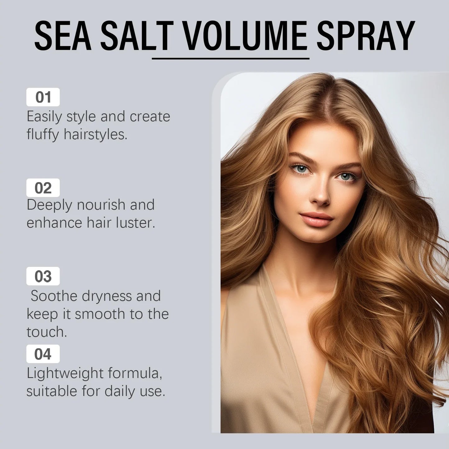 Hoegoa Volumizing Hair Spray – Strong Hold, Non-Greasy 100ml