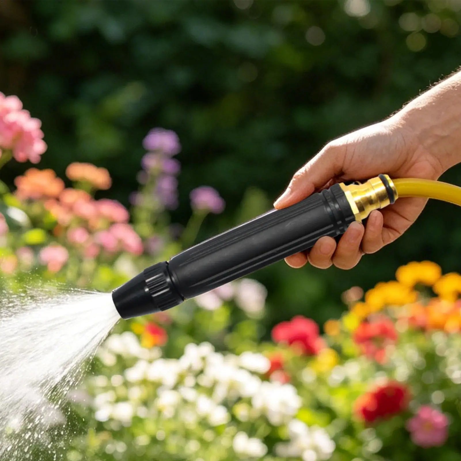 Jet Nozzle Power Washer for Garden Hose Garden Hose Nozzle High Pressure Cleaning Spray Evenly Hose Nozzle for Car Washing Peaceful Pleasures Health and Wellness