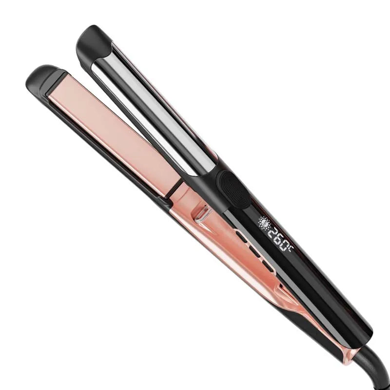Titanium Flat Iron Hair Straightener | LED Display, Auto Power-Off Titanium Flat Iron Peaceful Pleasures Health and Wellness black EU