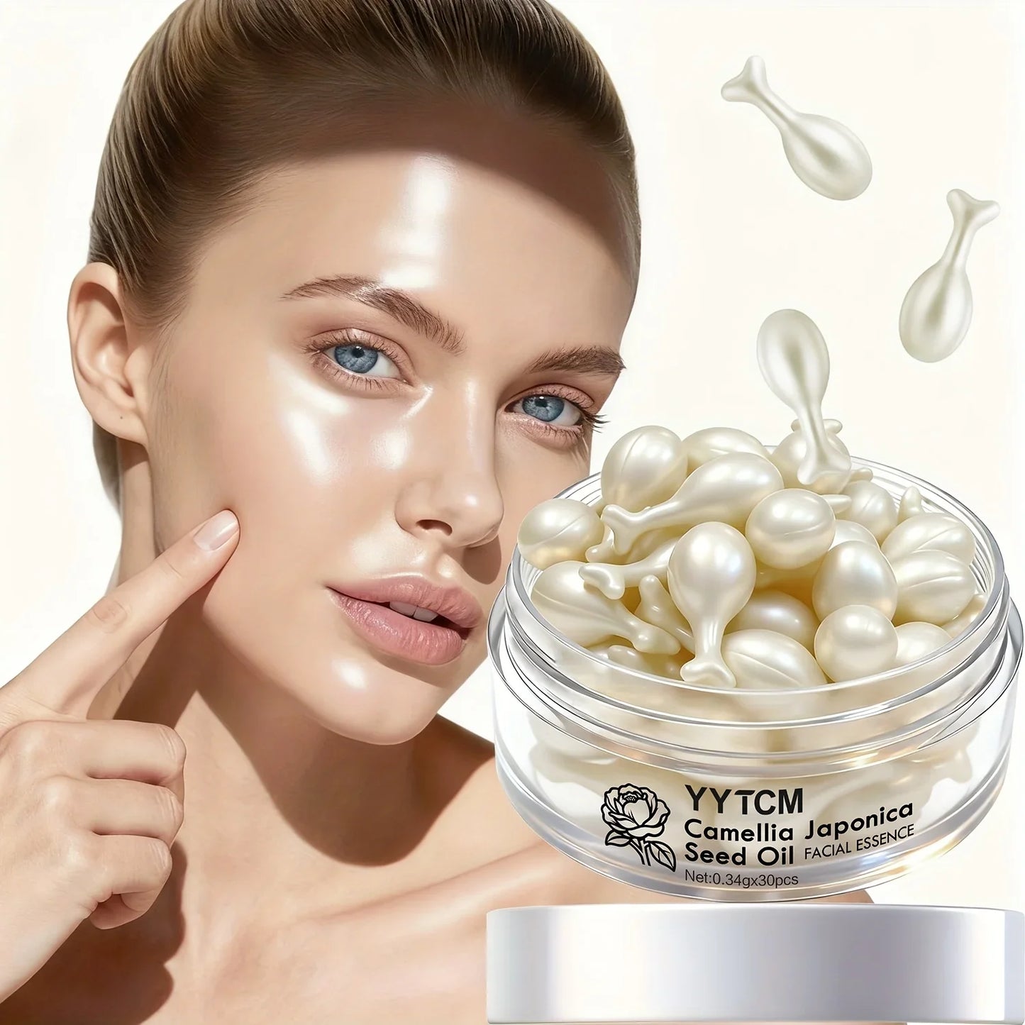 Camellia Seed Oil Essence Capsules – Squalane & Retinol Serum