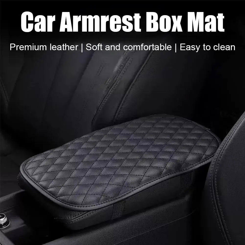 Universal Leather Armrest Box For Cars Memory Foam Armrest Pad For Vehicles Waterproof Protective Pad Automotive Interior Trim Peaceful Pleasures Health and Wellness