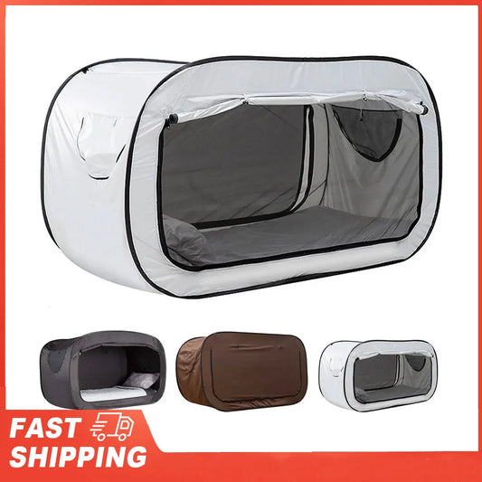 Outdoor Folding Privacy Pop Bed Tent Camping Fully Enclosed Shading Peaceful Pleasures Health and Wellness