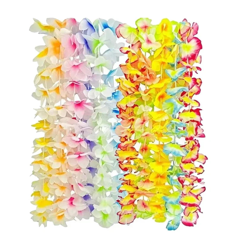 Hawaiian Lei Necklaces 12–60 Pack | Luau Party Favors