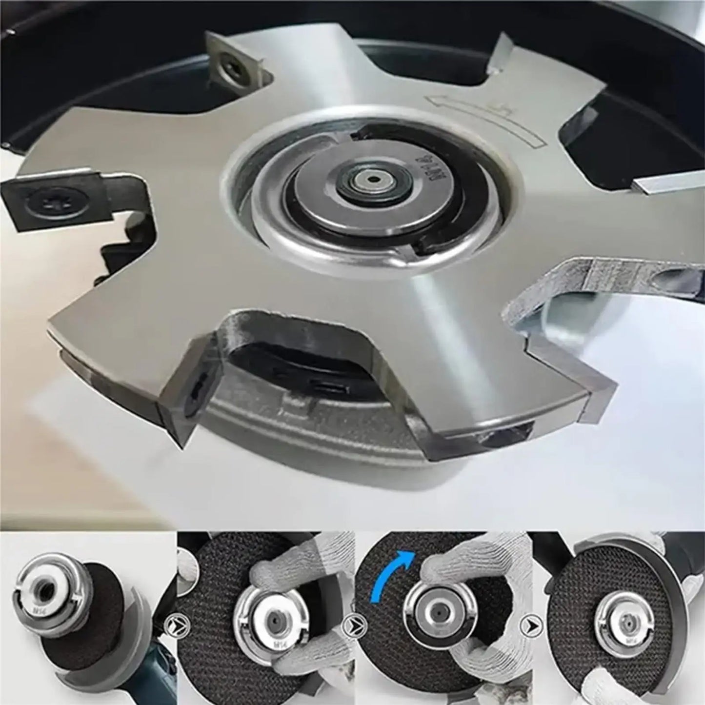 Quick-Change Flange Nut M10/M14/ 5/8-11 Heavy-Duty Locking Nut For Angle Grinder, Secure Disc Clamping, Metal & Woodworking Tool Peaceful Pleasures Health and Wellness