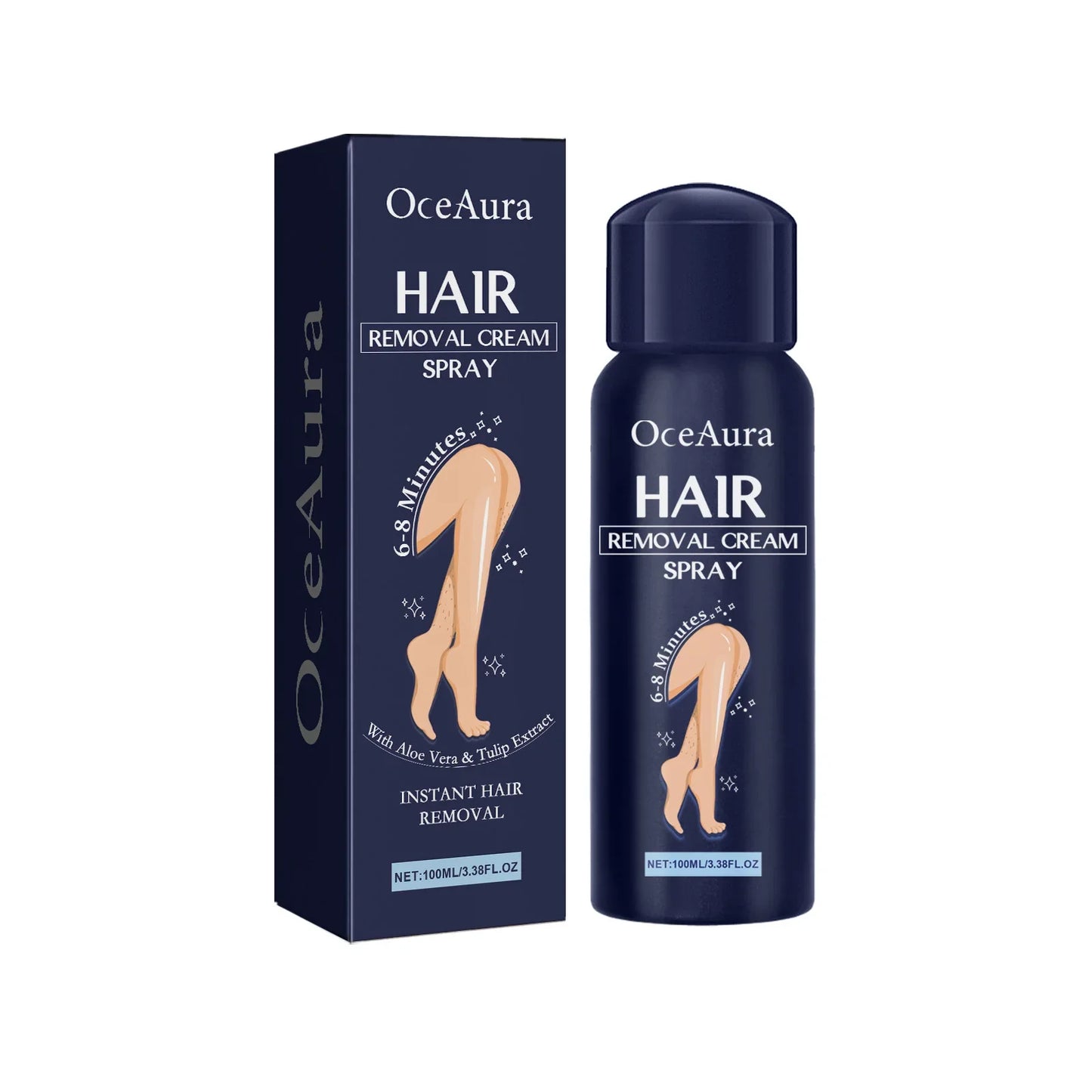 Eelhoe Hair Removal Spray – Aloe Vera, Fast-Acting, 100ml