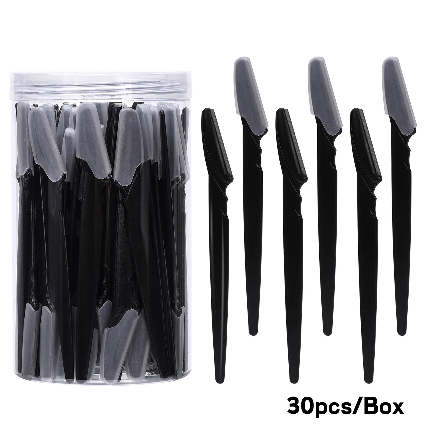 30-Piece Eyebrow Trimmer Razor Blades Set | Face Hair Shaper