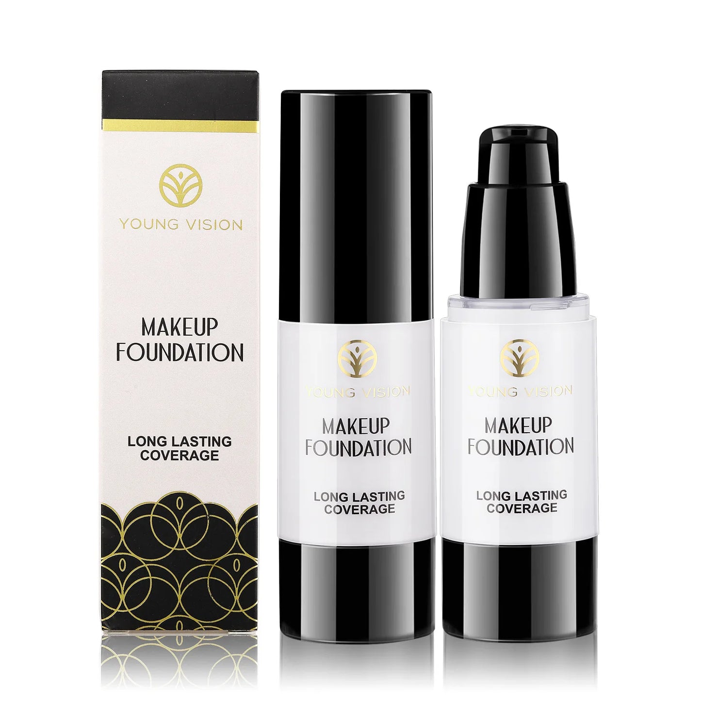 White Matte Liquid Foundation Full Coverage Concealer Base 30ml