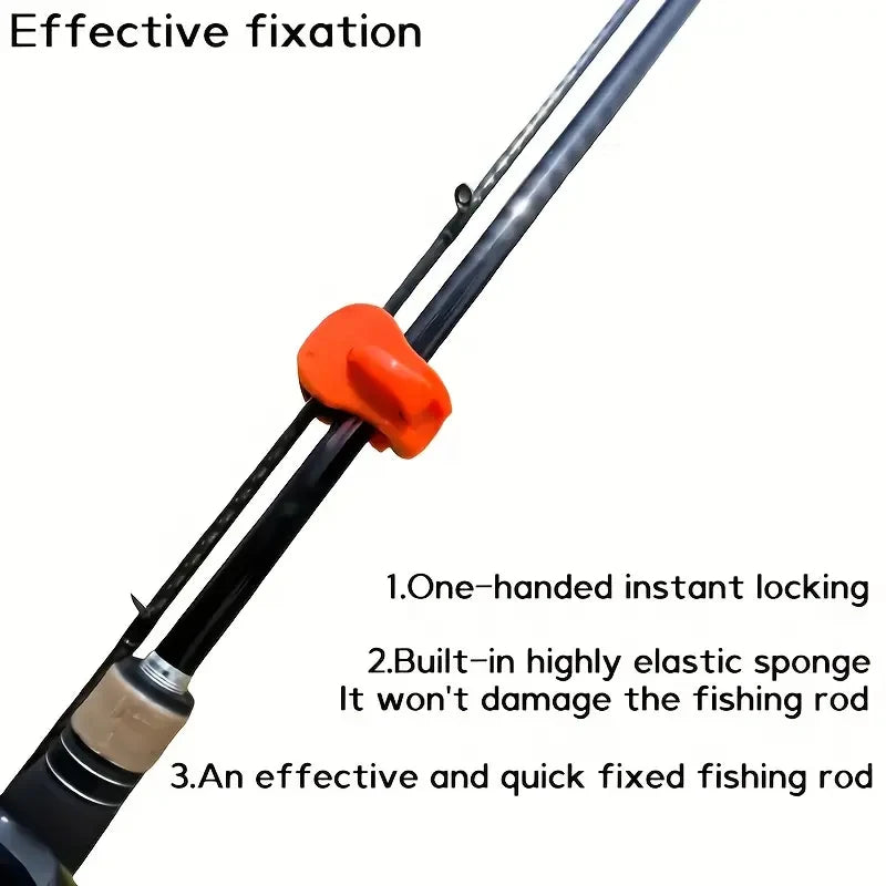 2- Quick-attach Fishing Rod Clip-tool-free Hand Holder 2-Piece