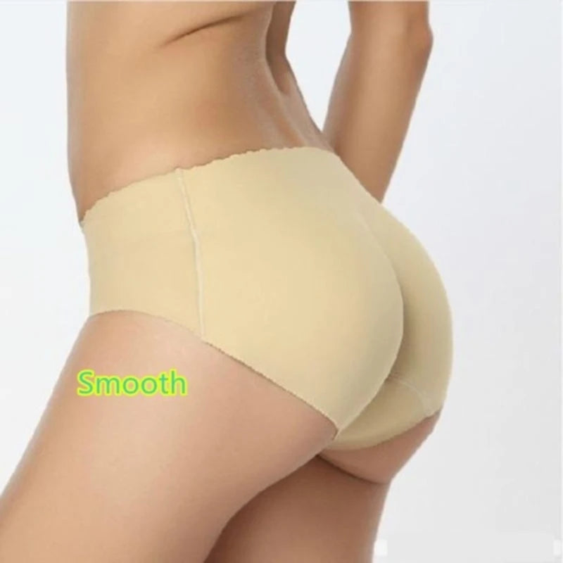 Women Sexy Panties Seamless Padded Bottom Panties Buttocks Soft Push Up Lingerie Underwear Butt Lift Briefs Hip Enhancer Shaper Peaceful Pleasures Health and Wellness Smooth Skin M