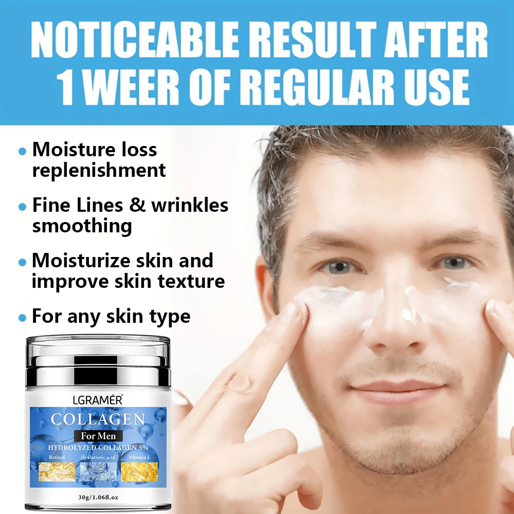 LGRAMER Retinol Anti-Wrinkle Face Cream for Men – 30ml