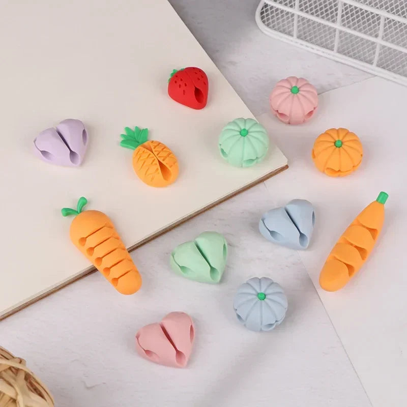 Cute Pineapple Cable Winder Cord Organizer Clips – 2/4 Pack