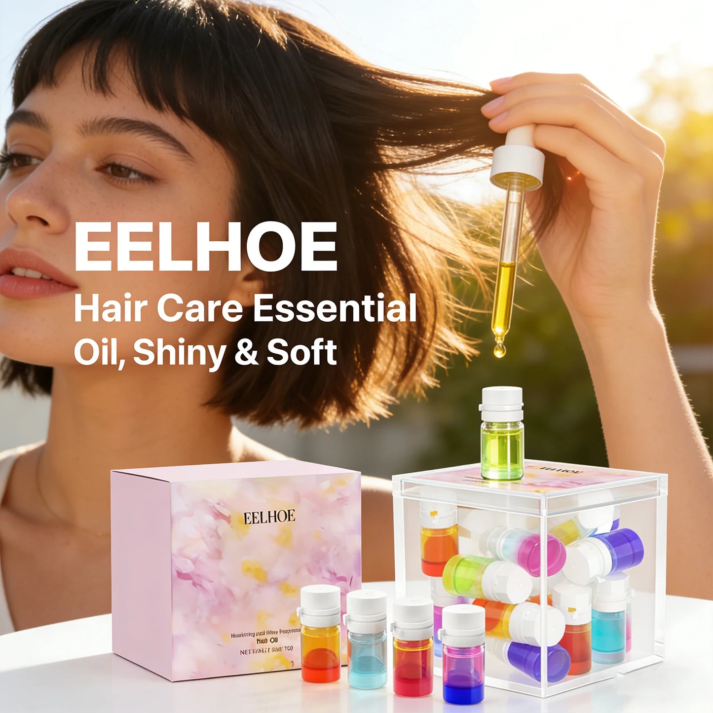 EELHOE Hair Care Essential Oil – Anti-Frizz Moisturizing Conditioner Hair Care Essential Oil Peaceful Pleasures Health and Wellness