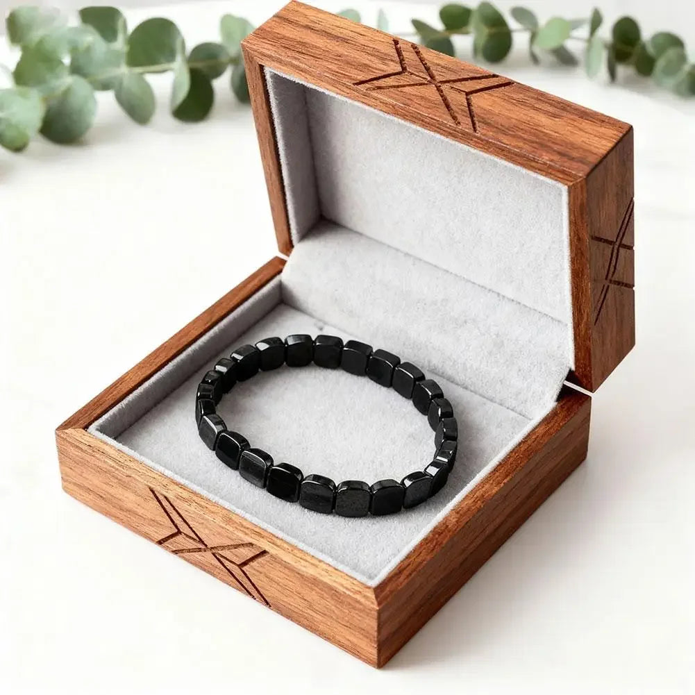 Hematite Bracelet For Men Reclaim Your Edge Confidence Natural Hematite Stone Beaded Stretch Healing Bracelets Gift Jewelry Peaceful Pleasures Health and Wellness