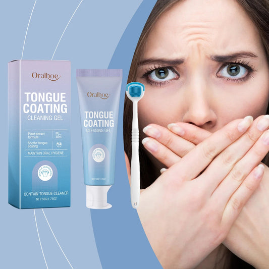 Oralhoe Tongue Cleaner Set – Gel & Brush for Fresh Breath Tongue Cleaner Set Oasis Select