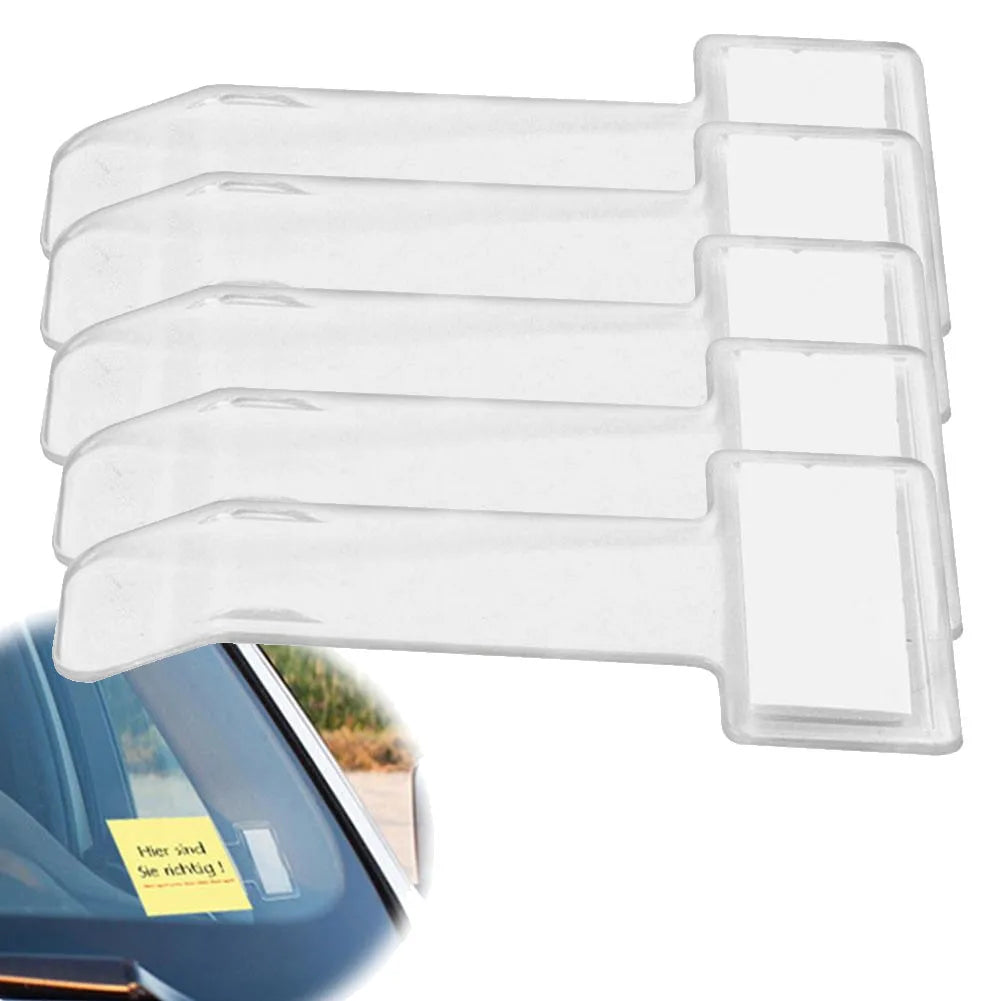 5pcs Car Parking Ticket Clip Windscreen Card Bill Holder Mount Fastener Organizer Car Styling Windshield Stickers Home Office Peaceful Pleasures Health and Wellness 5pcs