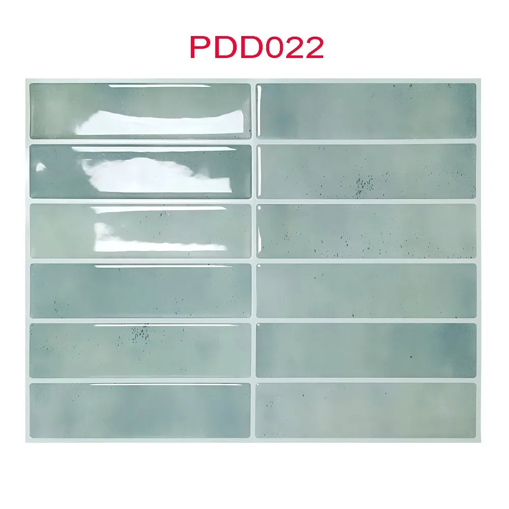 Mosaic kitchen oil-proof and high-temperature resistant 3D self-adhesive wall stickers, waterproof tile decoration for bathrooms Peaceful Pleasures Health and Wellness PDD022