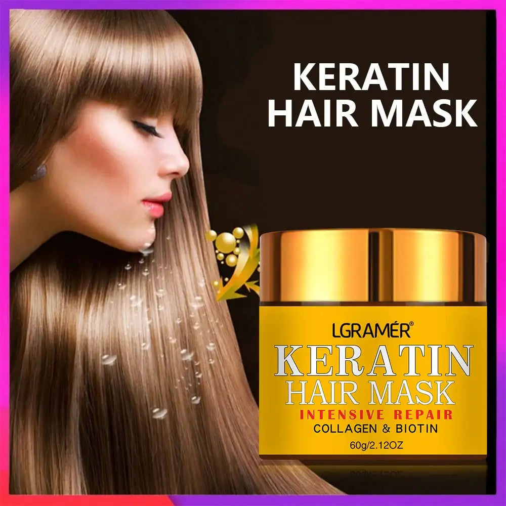 Biotin Collagen Keratin Hair Repair Mask & Treatment Peaceful Pleasures Health and Wellness