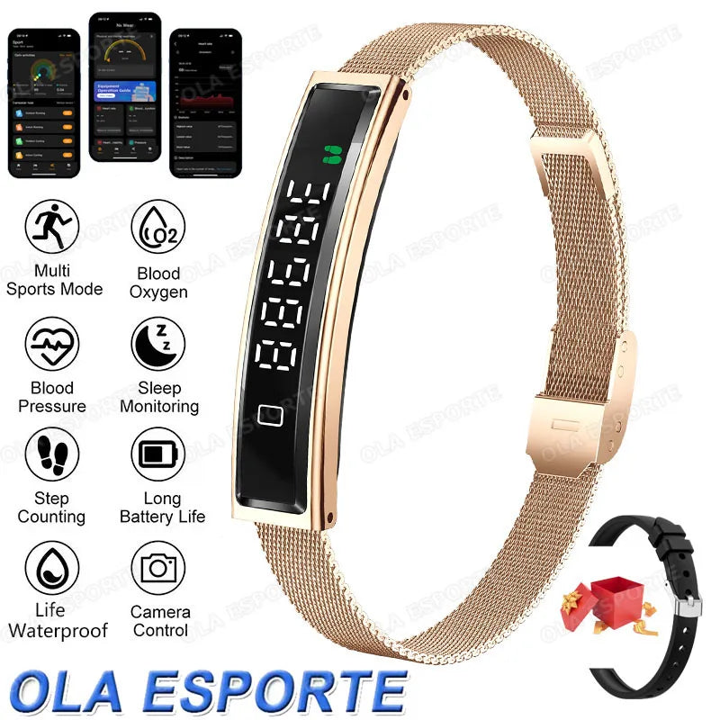 New Men Sports Smart Bracelet Heart Rate Fitness Tracker IPX8 Waterproof Smart Band Pedometer Call Reminder Smartwatches Women Peaceful Pleasures Health and Wellness GoMilan
