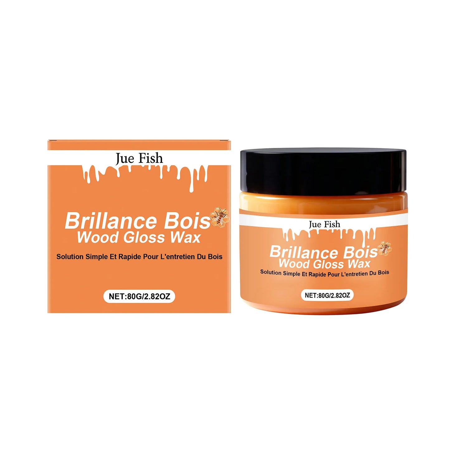Jue-Fish 80g Wood Care Wax – Polish, Protect & Repair Wood
