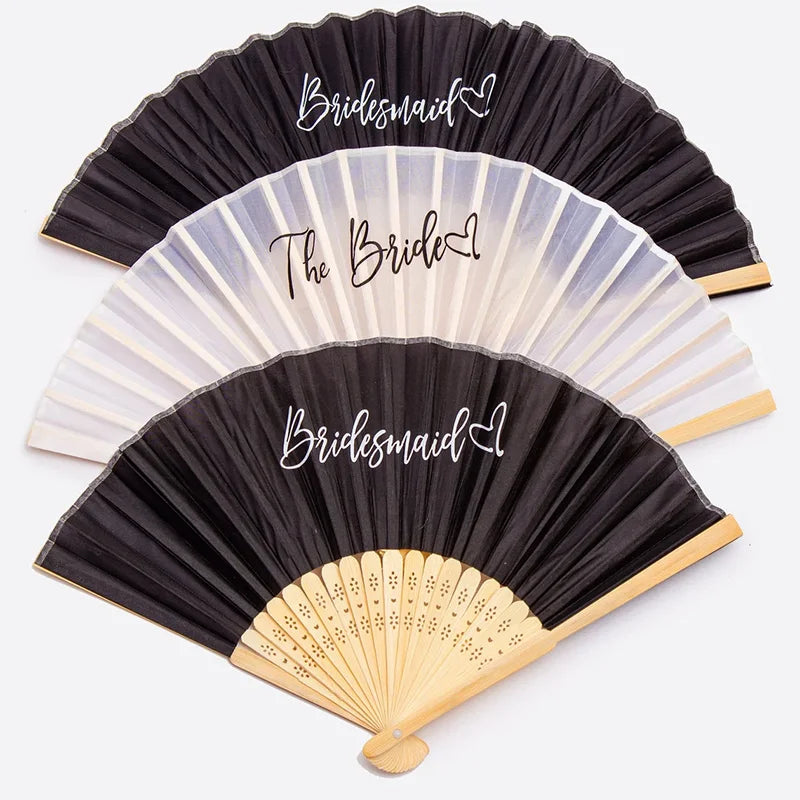 Bride & Bridesmaid Hand Fan | Bachelorette Bridal Party Gift