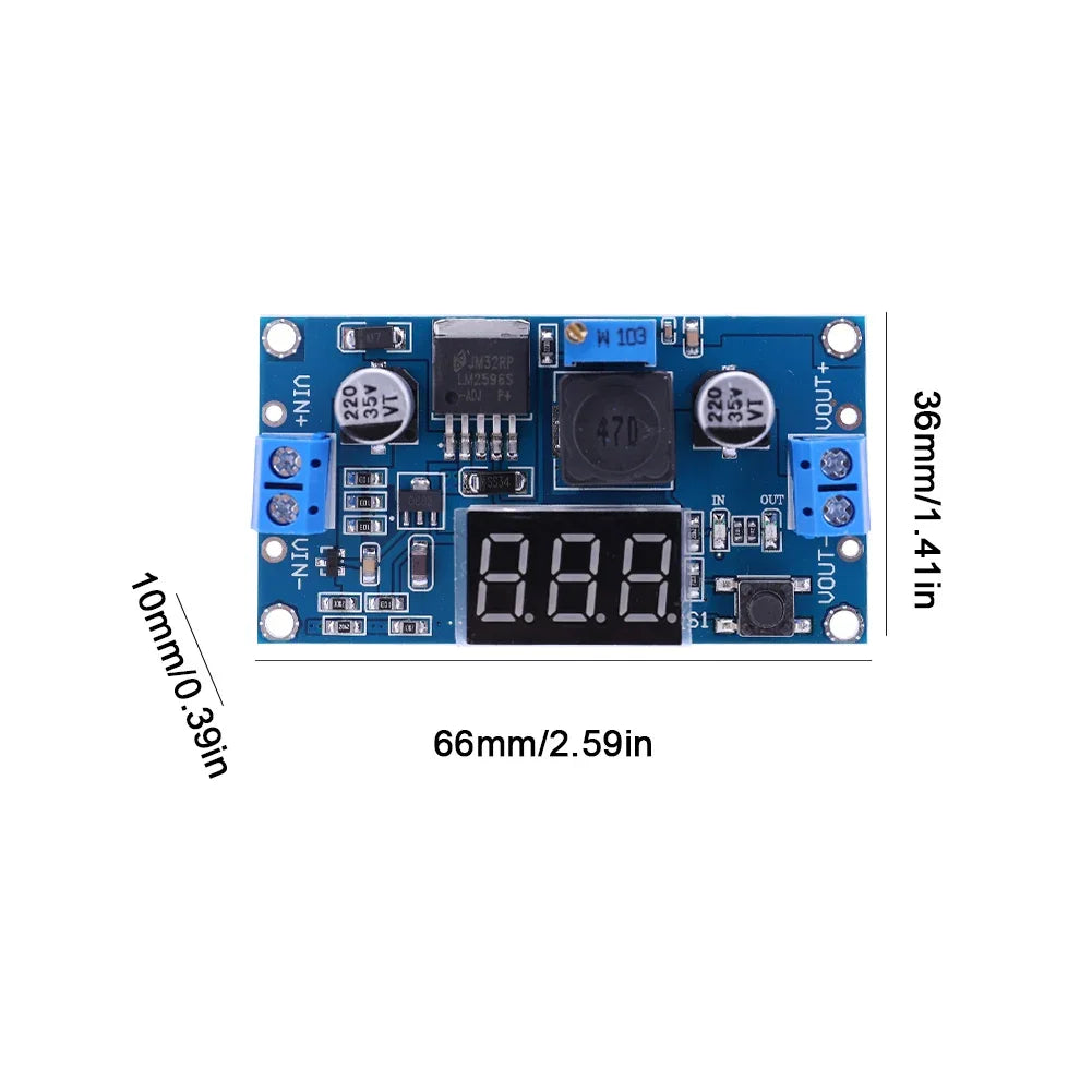 1-15 Pack LM2596 DC-DC Adjustable Buck Converter Module 4.75-40V to 1.25-37V Power Supply Step Down Voltage Regulator Module Peaceful Pleasures Health and Wellness