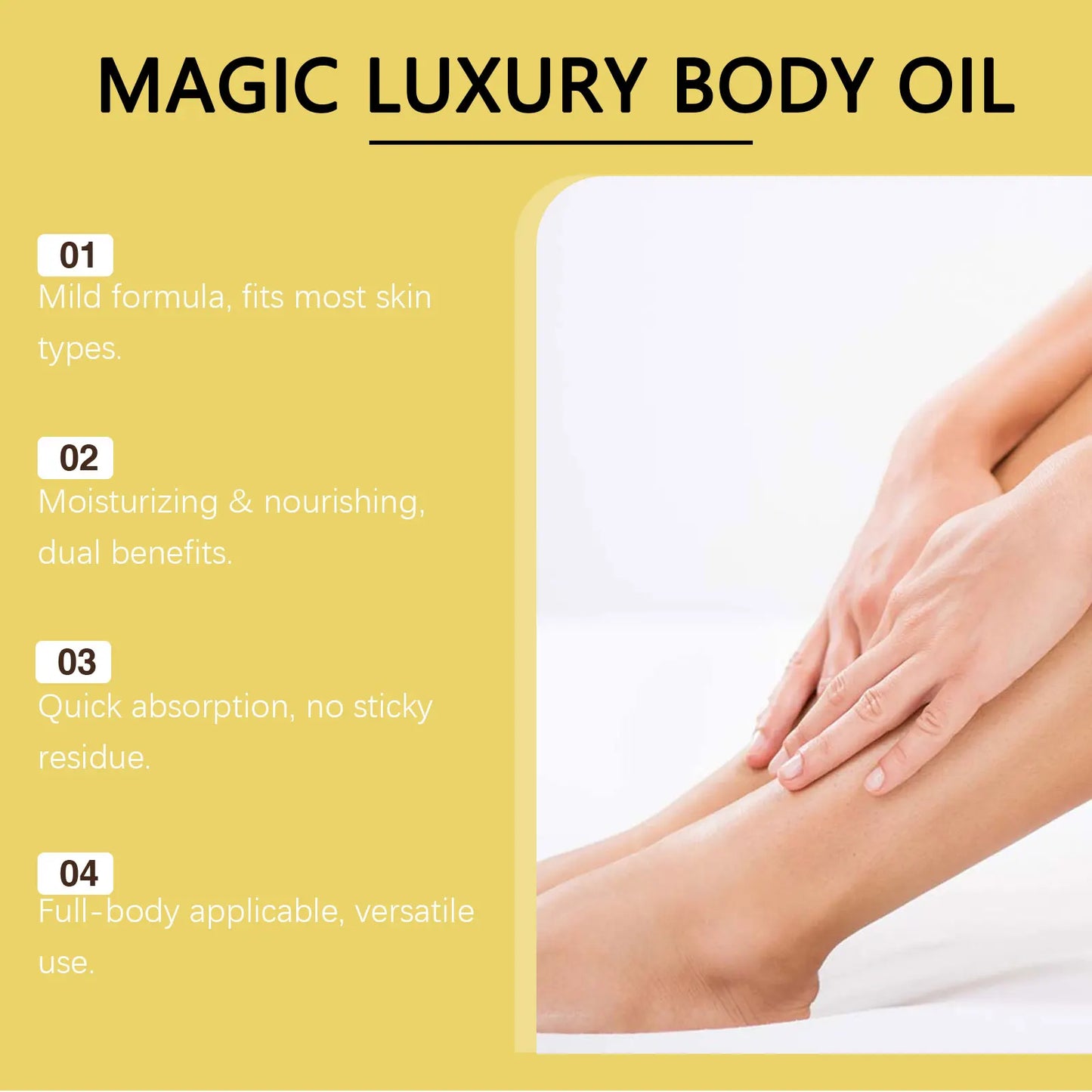 OceAura Rosa Extract Body Oil | Rosehip Moisturizing Dry Skin Oil