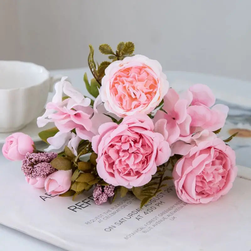 Silk Artificial Peony Bouquet | Wedding, Home & Party Decor