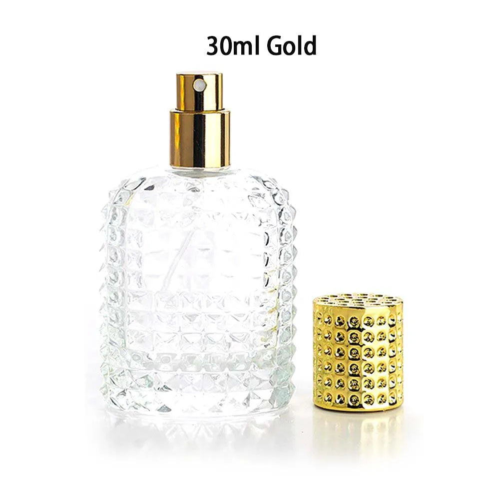 2026 Flash Sale! 30/50ML Travel Perfume Atomizer 1/3Pcs Pineapple Shape Dispenser Refillable Transparent Spray Bottles Peaceful Pleasures Health and Wellness Glass 109-Gold-30ml