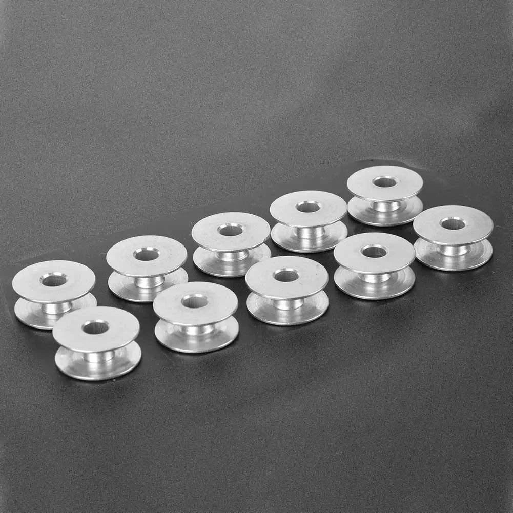 Aluminum Bobbins Empty Spool Flat Sewing Machine Parts