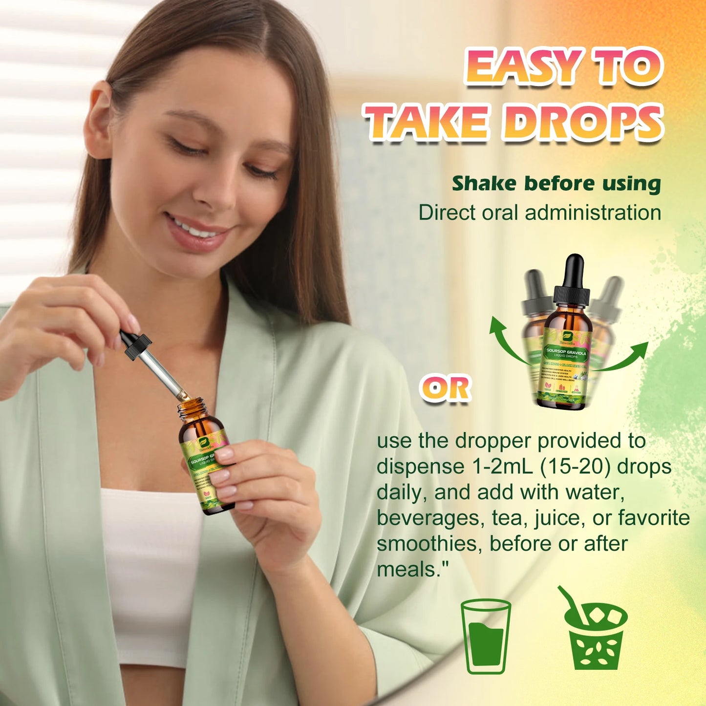Soursop Graviola & Black Seed Oil Drops 60ml – Immunity & Kidney Support Peaceful Pleasures Health and Wellness